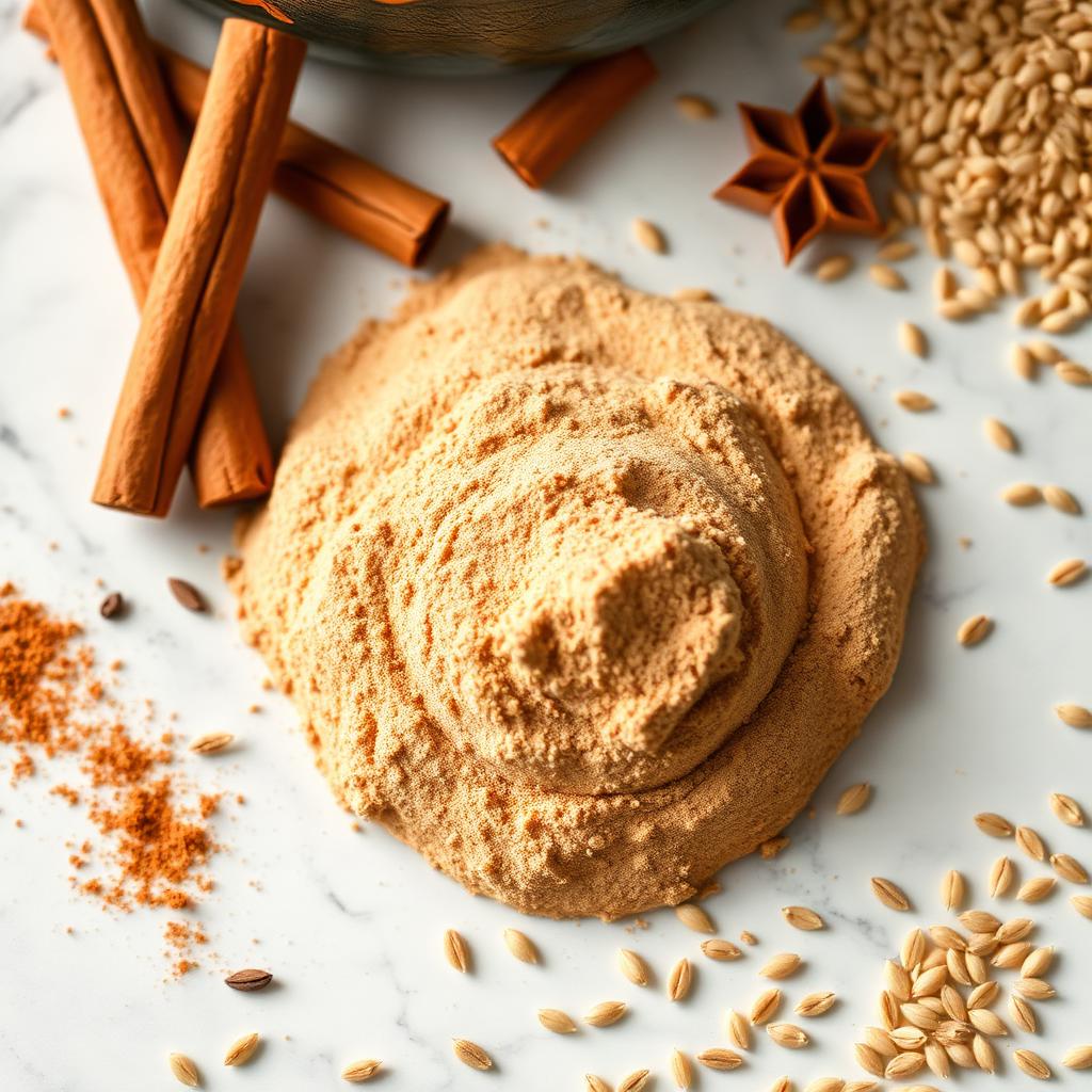 Poudre Mélange Protéine Cannelle CureFood en gros plan