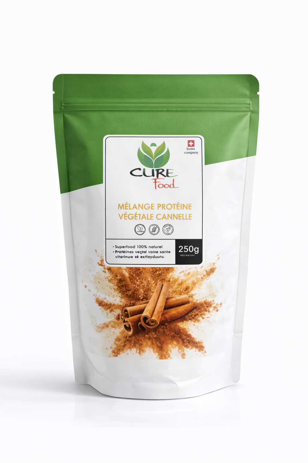 Mélange Protéine Végétale Cannelle CureFood